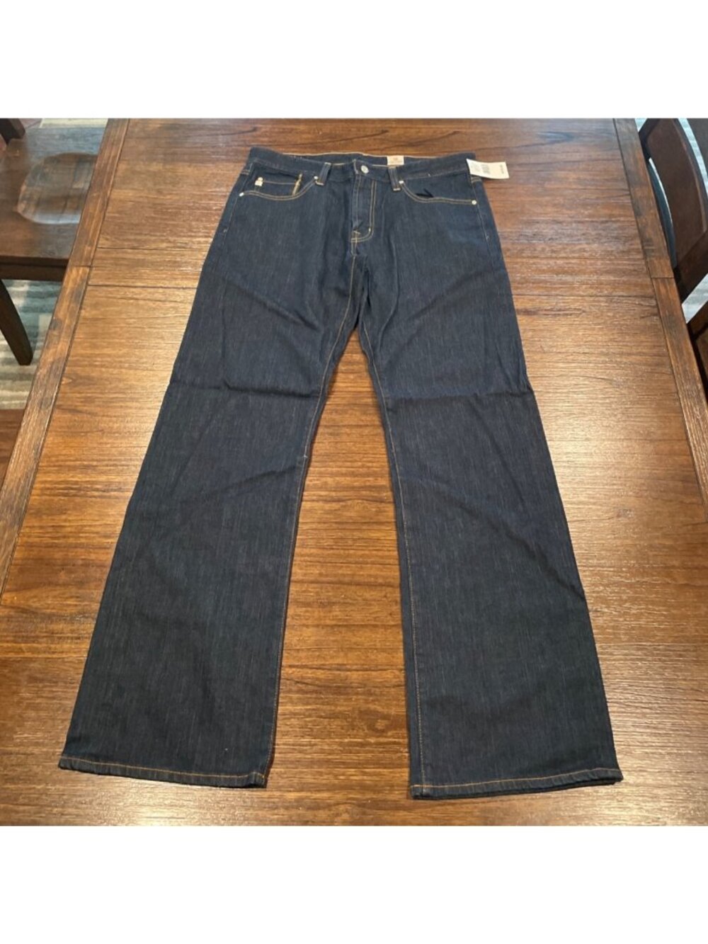 AG Relaxed Straight Bootcut Jean Men's 32x34 Dark Indigo Wash Stretch Work 35x34